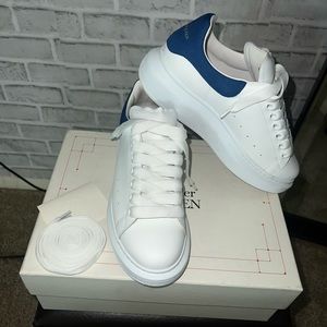 Blue and White Women’s Alexander McQueen Sneakers